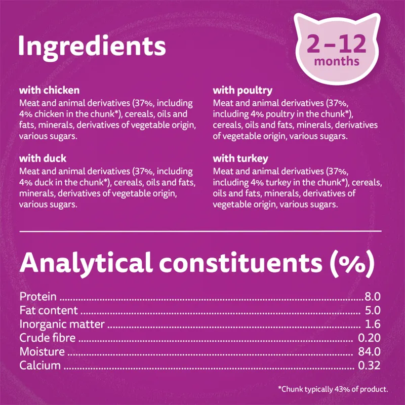 Whiskas Pouches Kitten Poultry Feasts in Jelly 40 x 85g-5